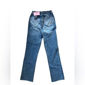 Juicy Couture 2 of hearts ankle straight leg Heart Pocket Blue Jeans 0/24